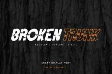 Broken Trunk Font