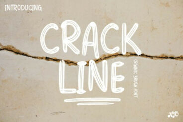 Crack Line Font