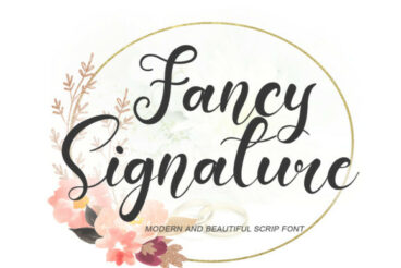 Fancy Signature Font