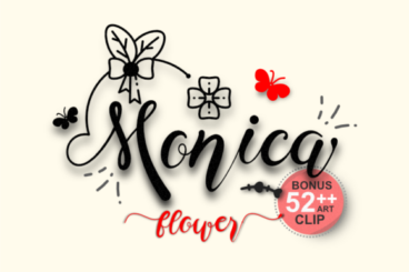 Monica Flower Font