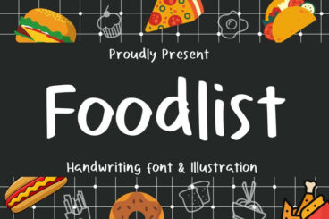 Foodlist Illustration Font