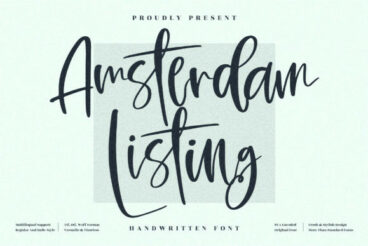 Amsterdam Listing Font