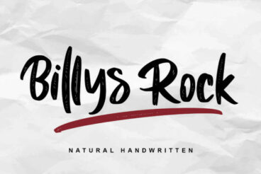 Billys Rock Font