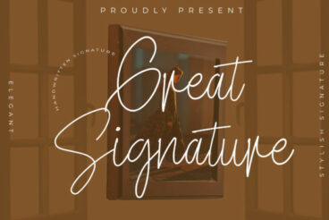 Great Signature Font