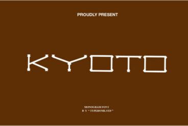 Kyoto Monogram Font