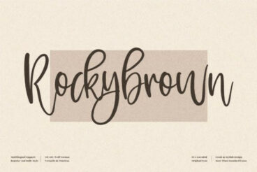 Rockybrown Font