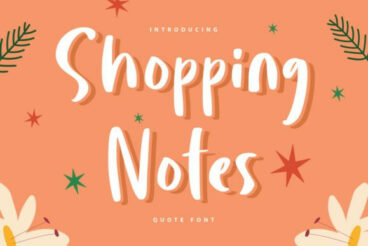 Shopping Notes Font
