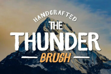 Thunder Brush Font