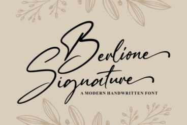 Berlione Signature Font