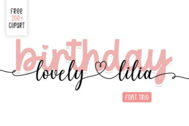 Birthday Lovely Lilia Font