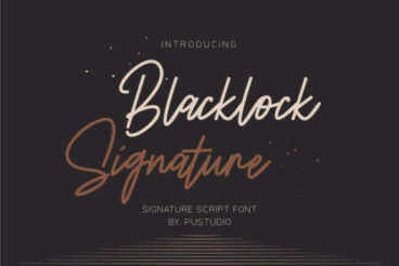 Blacklock Signature Font