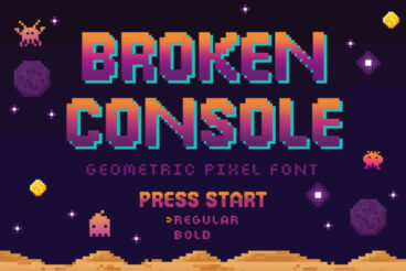 Broken Console Font
