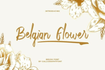Belgian Flower Font