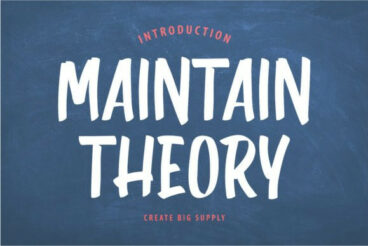 Maintain Theory Font