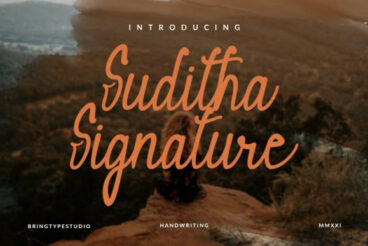 Suditha Signature Font
