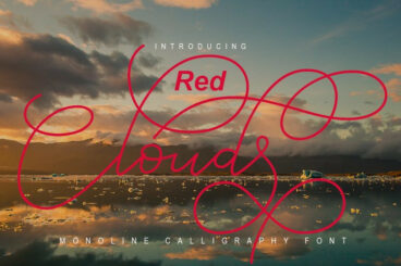 Red Clouds Font