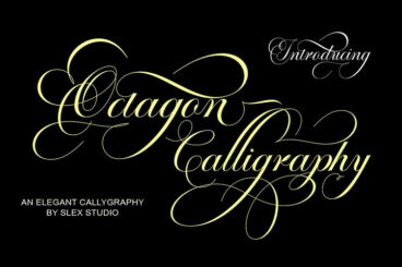 Octagon Calligraphy Font