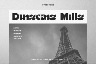 Dunscans Mills Font