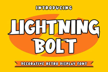 Lightning Bolt Font