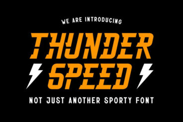 Thunderspeed Font