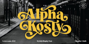 Alpha Kosty Font Family