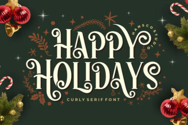 Happy Holidays Font
