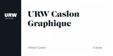 URW Caslon Graphique Font