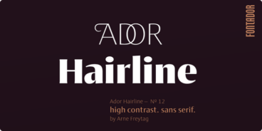 Ador Hairline Font Family