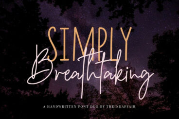 Simply Breathtaking Font