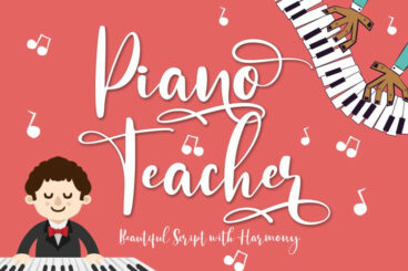 Piano Teacher Font