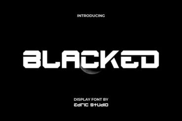 Blacked Font