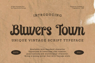 Bluvers Town Font
