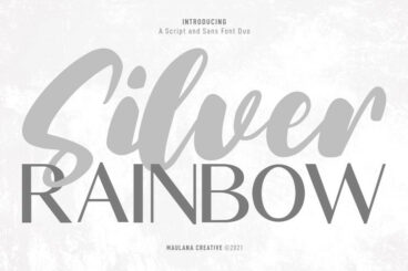 Silver Rainbow Font