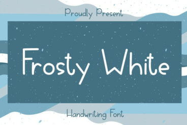 Frosty White Font