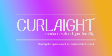 Curlaight Font