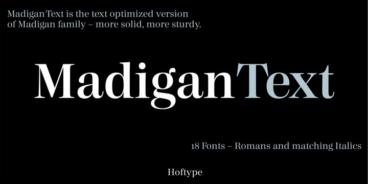 Madigan Text Font Family