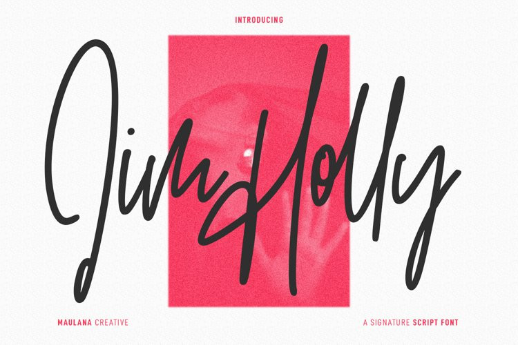Gritts Rolly Script Font By Maulana Creative
