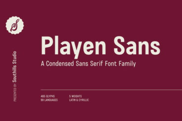 Playen Sans - Condensed Sans Serif Font Family