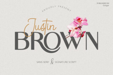 Justin Brown Duo Font