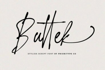 Buttek - Stylish Script Font