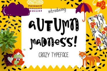 Autumn Madness Typefase Elements