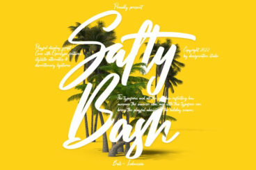 Salty Bash Tropical Script