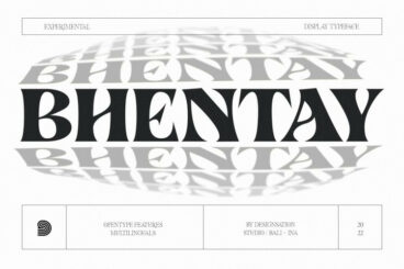 Bhentay Experimental Typeface