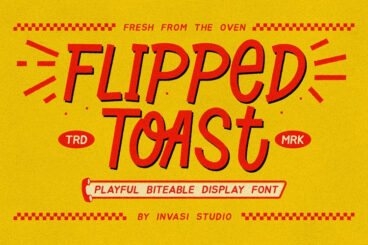 Flipped Toast Font