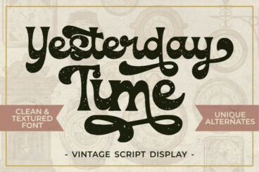 Yesterday Time Font