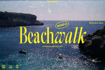 Beachwalk | Elegant Retro Serif