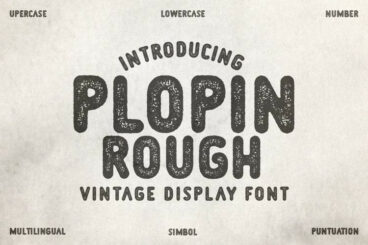 Plopin Rough Font