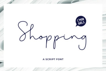 Shopping - Fashionable Handwritten Script Font