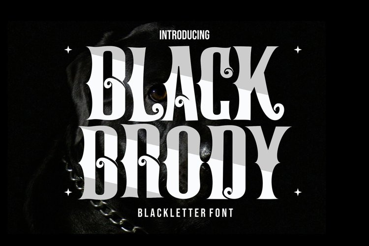 Black Brody Font - Free Font