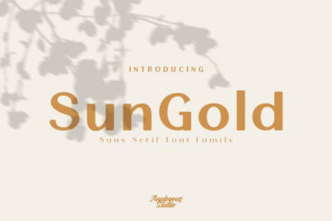 SunGold - Font Family